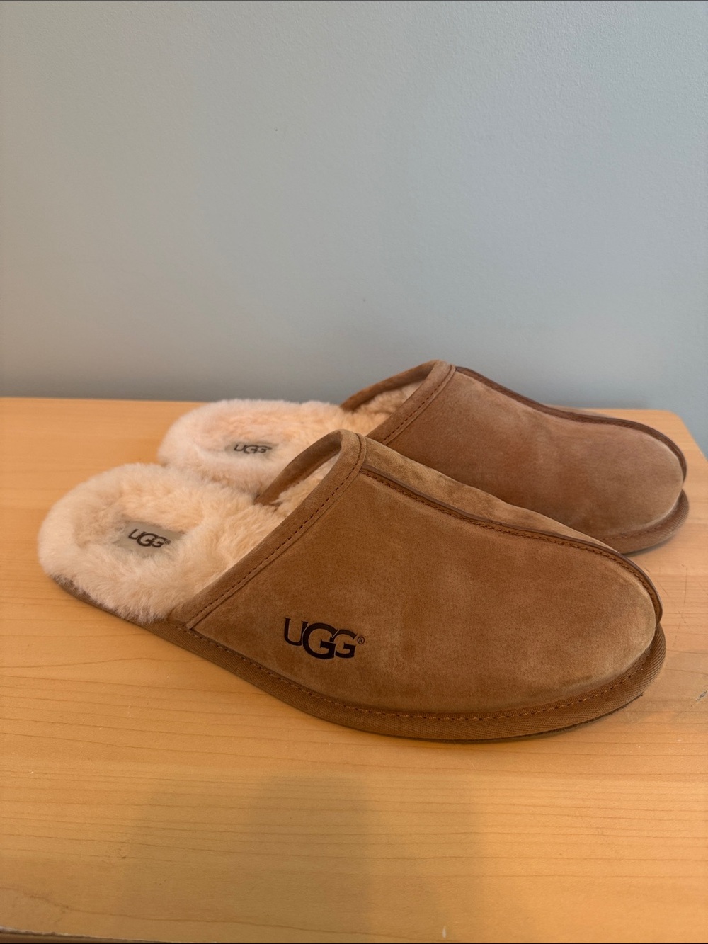 UGG Scuff Suede Slippers in Brown US 12